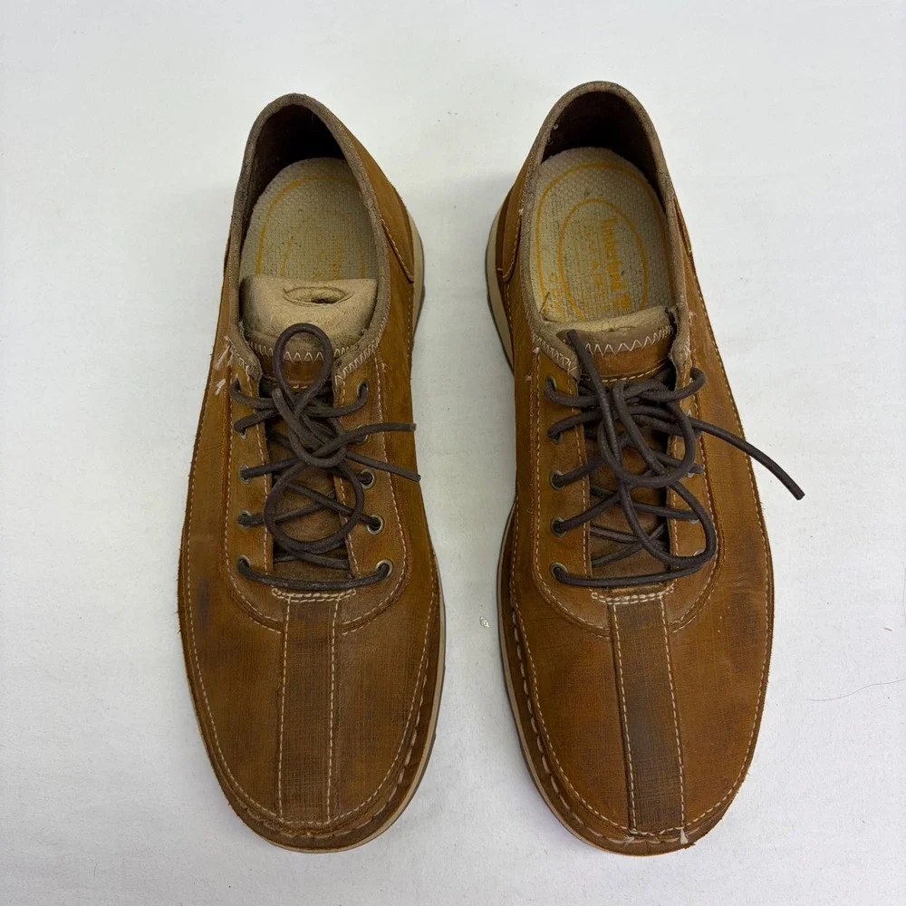 Timberland Oxford Shoes Mens 10M Brown Leather Comfort Zone Casual Gorpcore